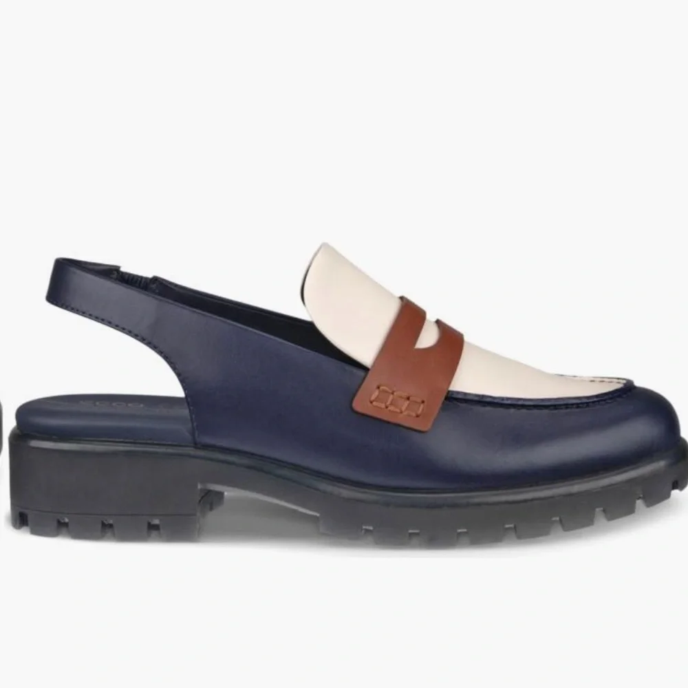 NWT ECCO Modtray Water Resistant Slingback Penny Loafer Sz 37 ( US 6-6,5) - Picture 3 of 12